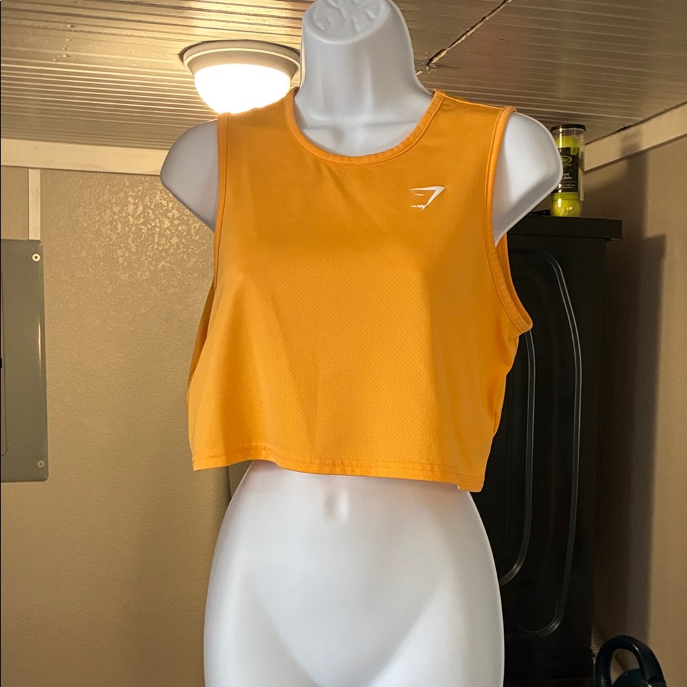 Gymshark Vibrant Orange Crop Top